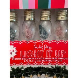 New 4 Boxes Packed Party Light It Up Bottle Brush Tree String Lights 5.77ft
